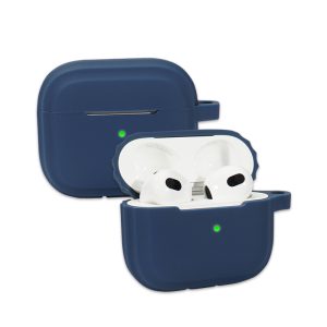 Apple Airpods Series Solid Color Earphone Case Silicone Airpods (3rd Generation) Fashion